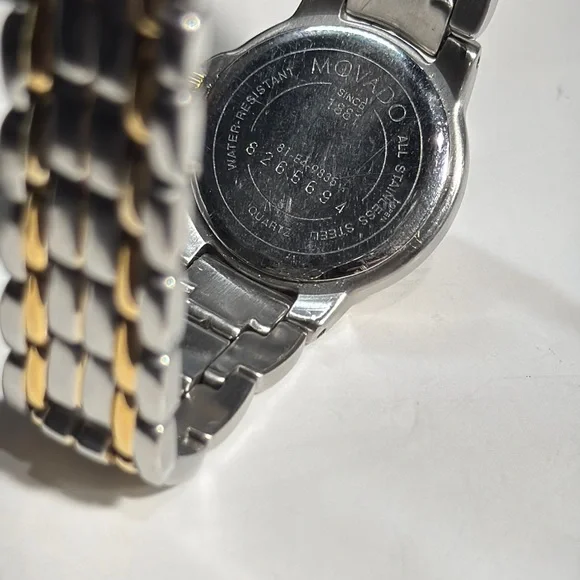 Movado Museum Ladies Two Tone Watch-Vintage - Picture 10 of 12